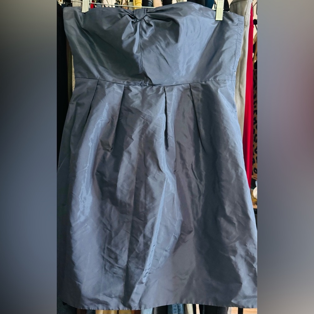 J Crew navy strapless formal dress size 12
